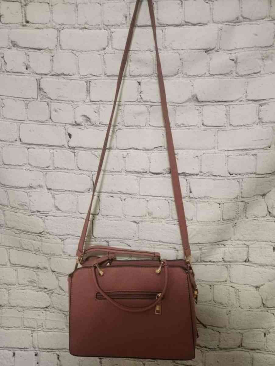 Womens AMVIKS Pink and White Shoulder Bag