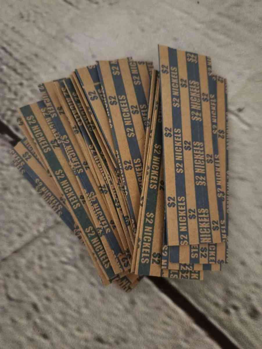 Coin Tray and Tubes with Color Coded Coin Wrappers - Kansas City, Missouri - FleaMarketBay
