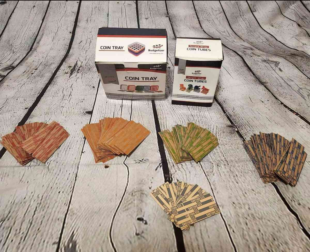 Coin Tray and Tubes with Color Coded Coin Wrappers - Kansas City, Missouri