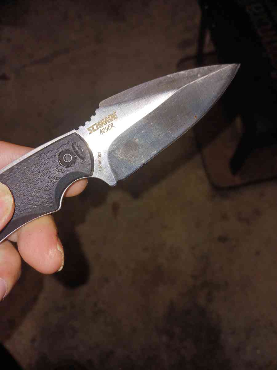 Schrade Adder Fixed Blade Knife Drop Point Satin Blade Polym - Greer, South Carolina