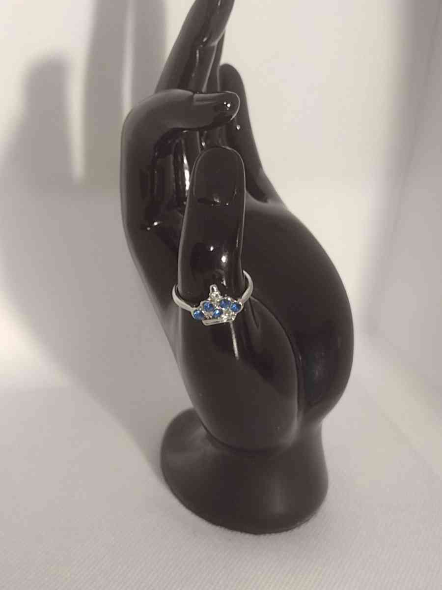 Blue Crown Silvery Ring - Roanoke, Virginia - FleaMarketBay