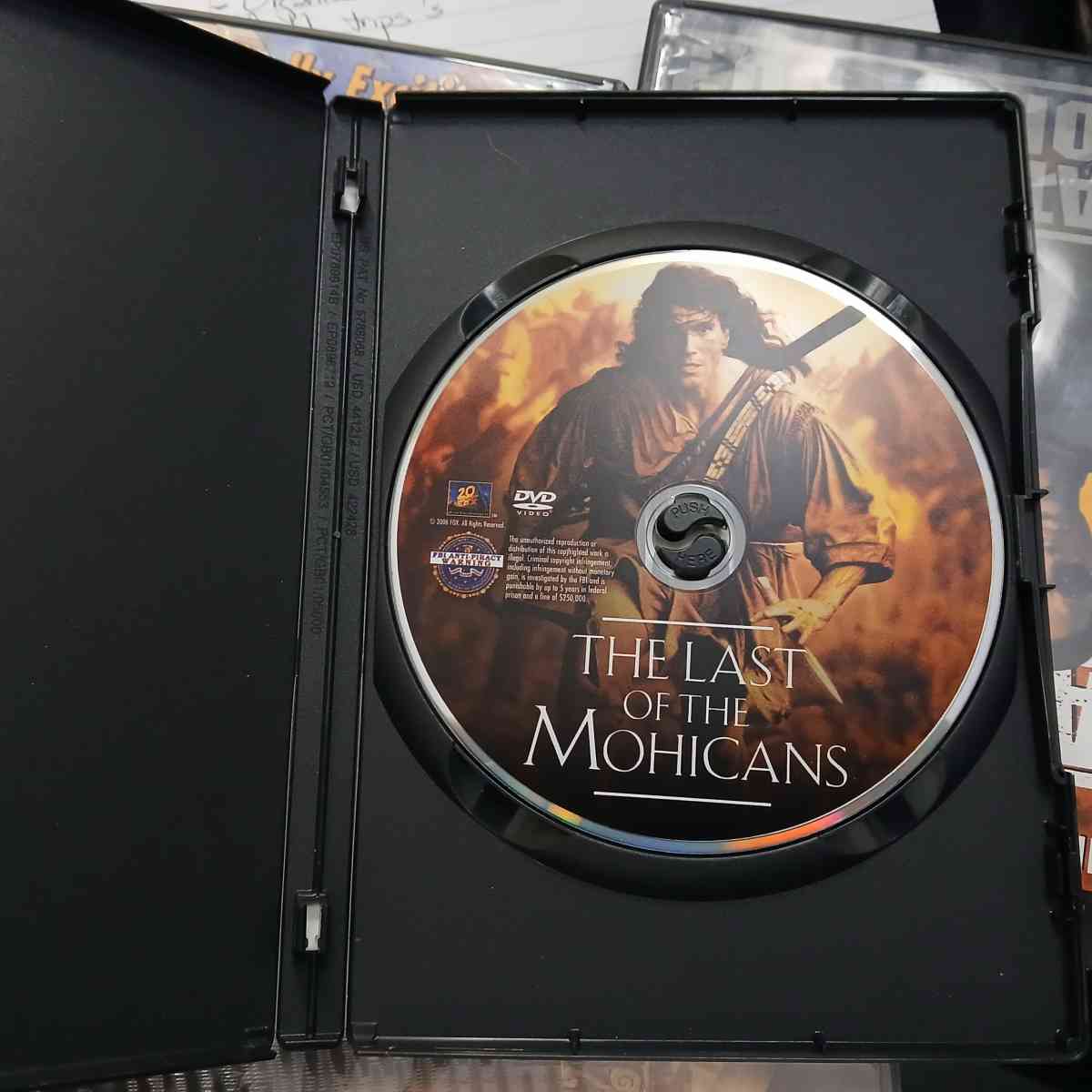 The last of the Mohicans movie DVD - Indianapolis, Indiana - FleaMarketBay