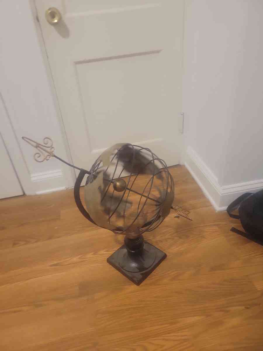 Metal Armillary Globe Sphere - Greendale, Wisconsin - FleaMarketBay