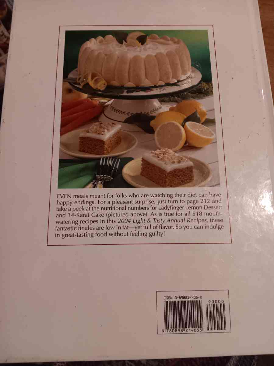 Taste of Home LightTasty cookbook 2004 - Brookfield, Missouri - FleaMarketBay