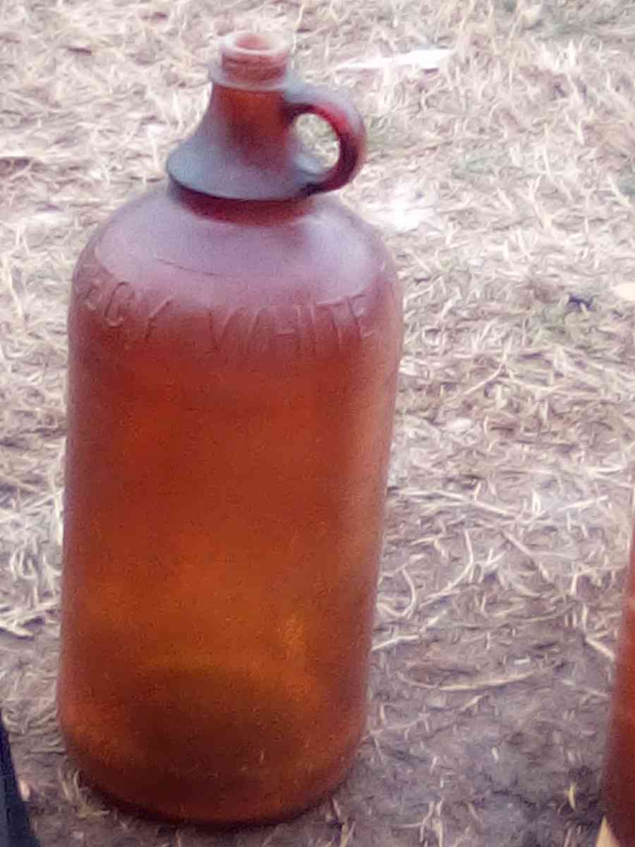 two vintage bleach jugs - Scioto Furnace, Ohio - FleaMarketBay