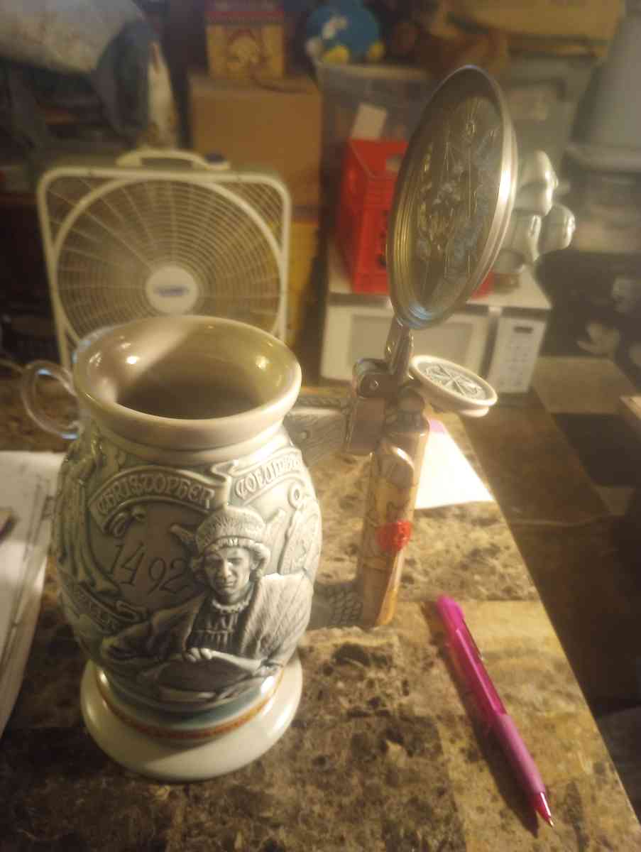 vintage Christopher Columbus Stein - Kent, Ohio - FleaMarketBay