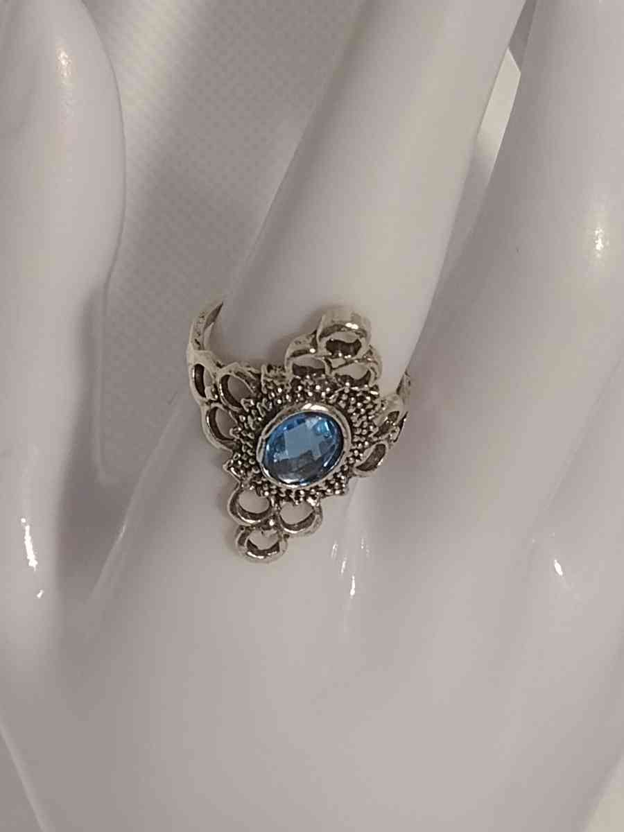 Blue Bohemian Style Silver Ring - Roanoke, Virginia