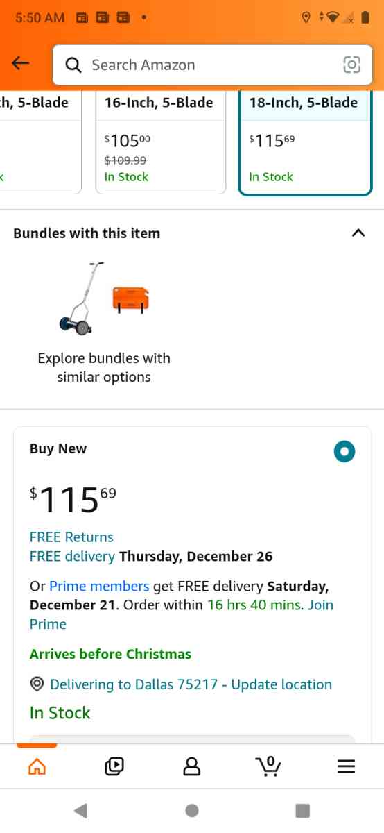 Great States 18 Reel Mower - Dallas, Texas - FleaMarketBay