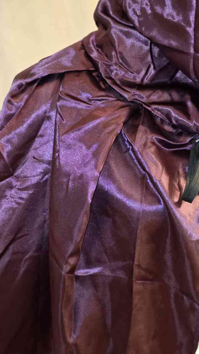 Unisex Dark Purple Hooded Cloak - Defuniak Springs, Florida - FleaMarketBay