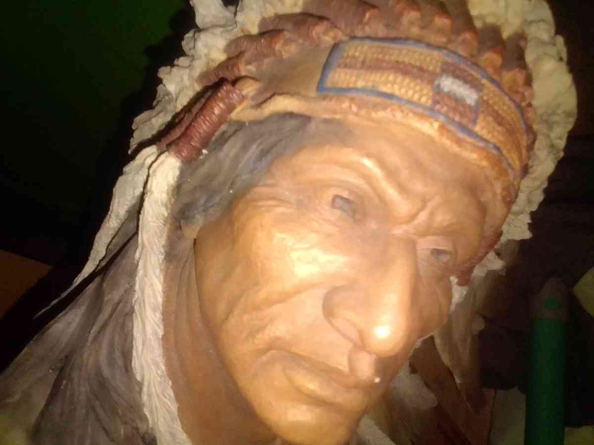 Indian statue - Lake Placid, Florida - FleaMarketBay