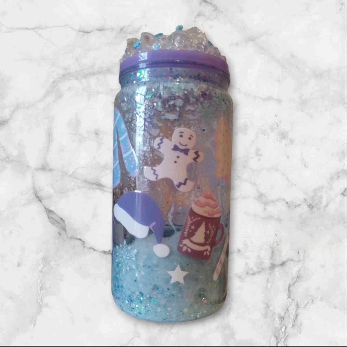 SNOWGLOBE TUMBLERS SNOWFLAKES - Bronx, New York - FleaMarketBay