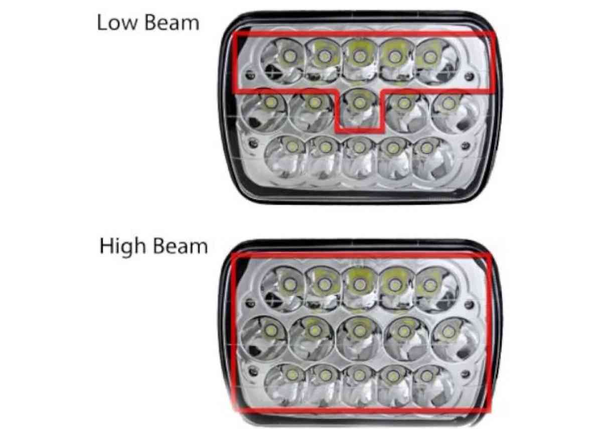 par de faros rectangulares entrada h4 led - Atlanta, Georgia - FleaMarketBay