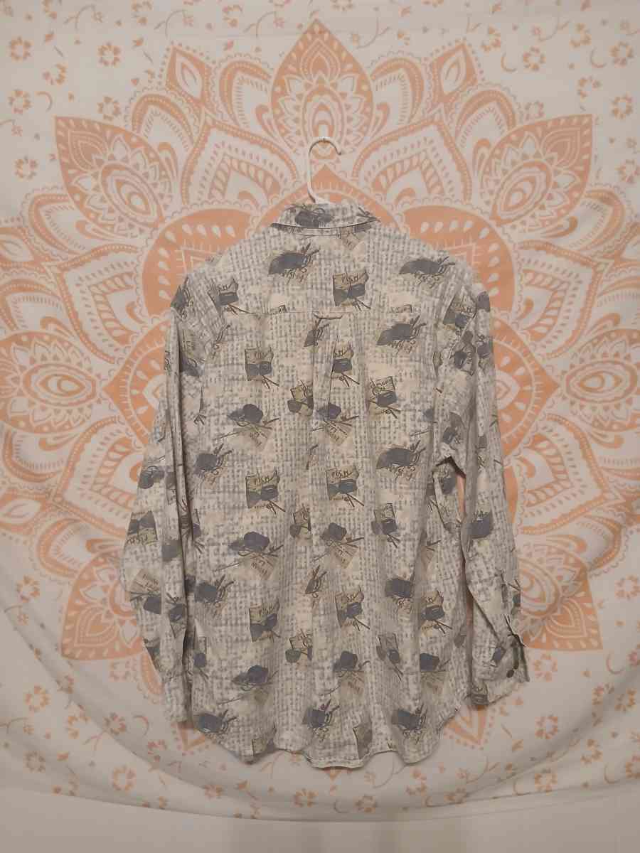 Vintage Woolrich Mens XL Cotton Rugged Outdoor Fishing - Jackson, Michigan - FleaMarketBay