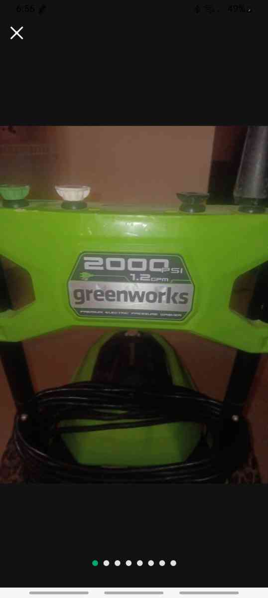 Greenworks 2000psi electric pressure washer