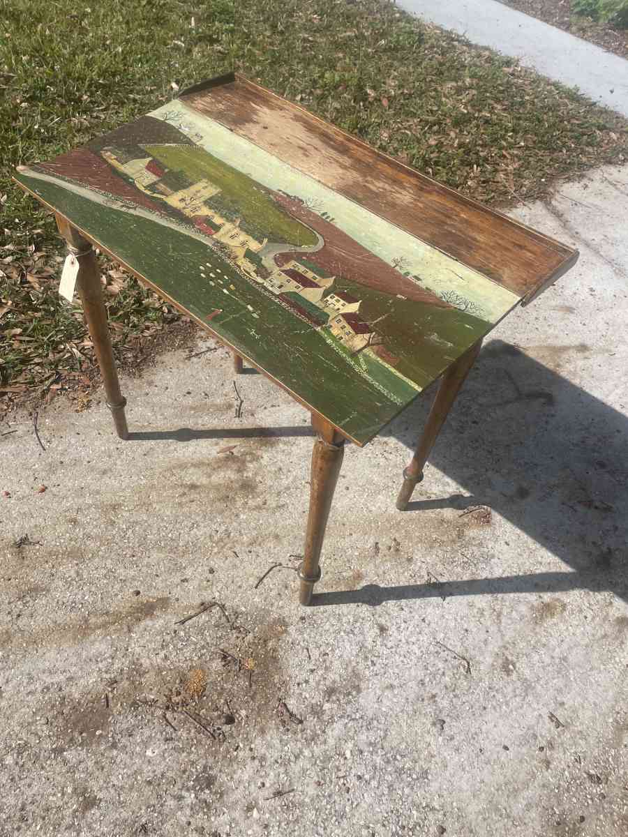Primitive Hand Painted Art Desk - Loughman, Florida - FleaMarketBay