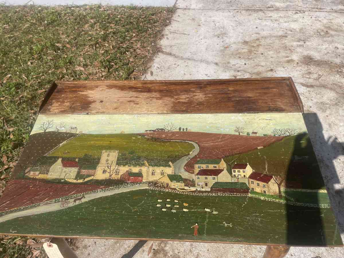 Primitive Hand Painted Art Desk - Loughman, Florida
