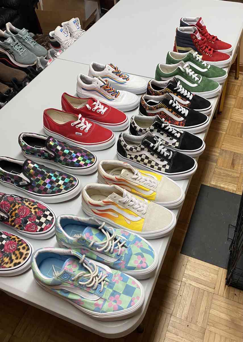 10 Pairs Womens Vans Sneaker Bundle Size 7 - Frederick, Maryland - FleaMarketBay