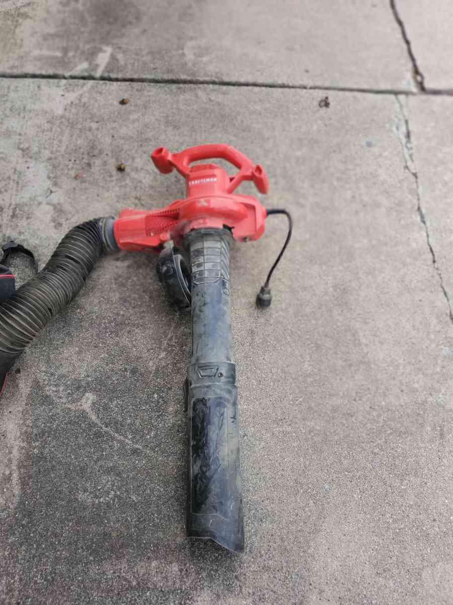 Craftsman  Corded Electric Leaf Blower  Vaccum w Bag  Model - Plano, Texas - FleaMarketBay
