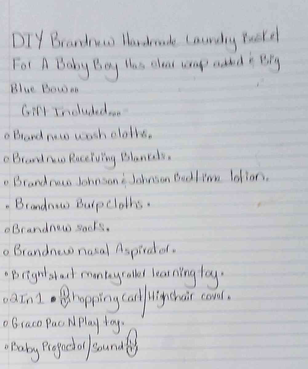 DIY BRANDNEW HANDMADE LAUNDRY BASKET - Hagerstown, Maryland - FleaMarketBay