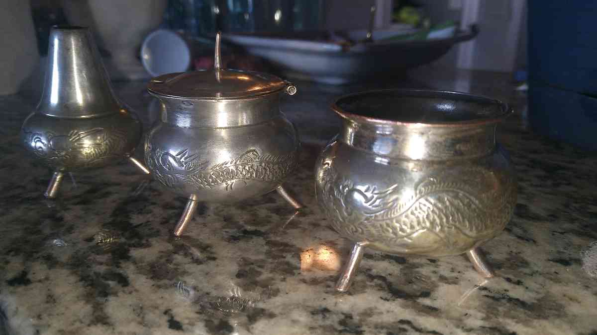 3 antique Japanese salt and pepper shakers - Clanton, Alabama