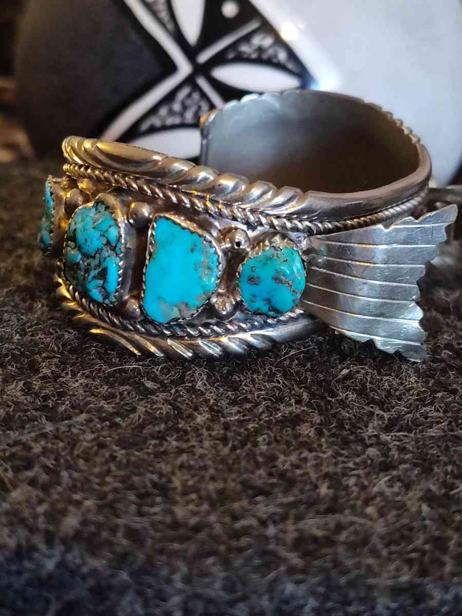 Native American Turquoise watch Band - Phoenix, Arizona - FleaMarketBay
