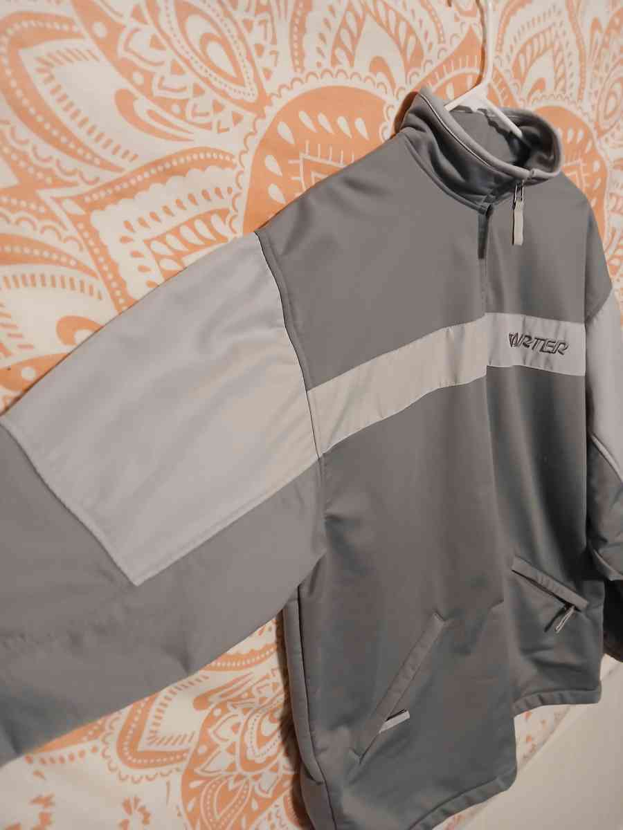 Starter Full Zip Track Warm Up Jacket Gray Mens Large - Jackson, Michigan - FleaMarketBay