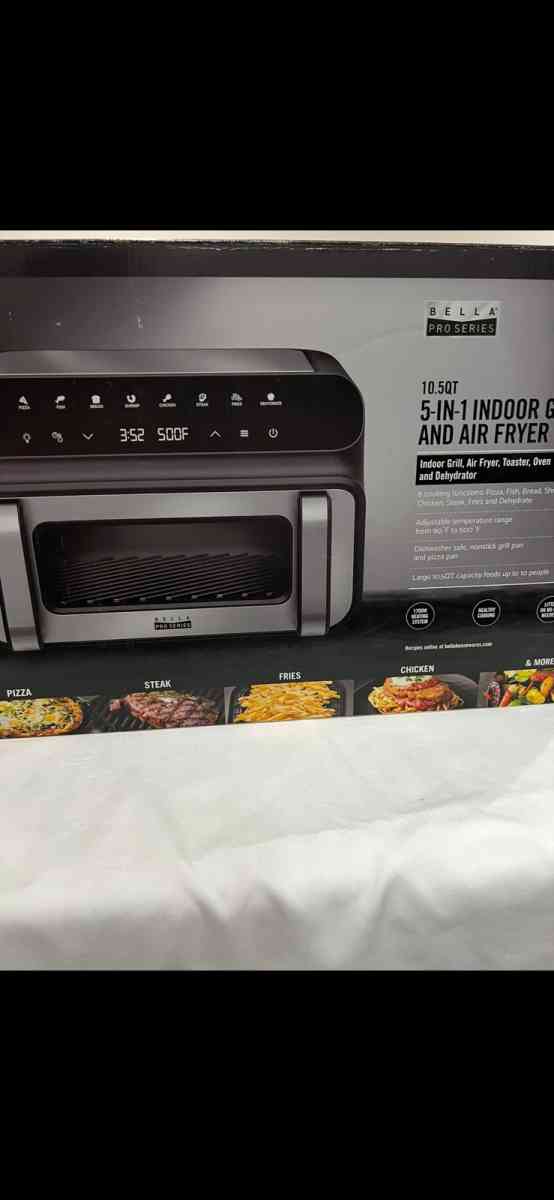 New Open box   bella PRO  105qt Touchscreen 5in1 Indoor Gril - Manassas, Virginia - FleaMarketBay