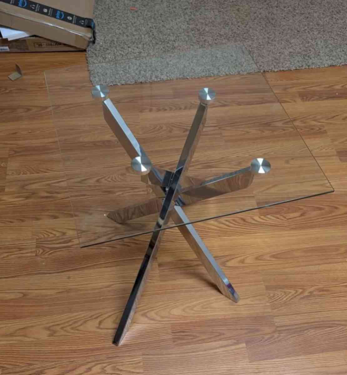 Edwins Choice Glass Side Table - Richfield, Ohio - FleaMarketBay