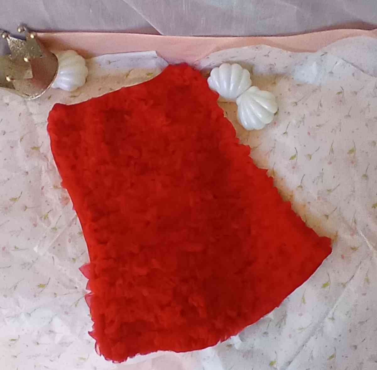 Red Dance Wear Romper Shorts Ruffles on front and on behind - Dallas, Texas - FleaMarketBay