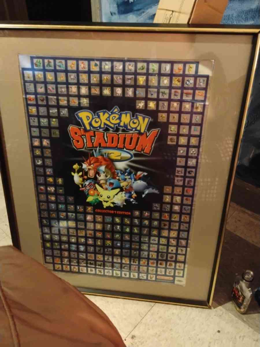 This is an original NMMT Pokmon Stadium 2 Foil Poster - Indianapolis, Indiana