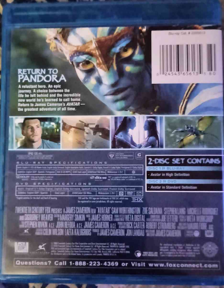 Avatar bluray - Shamokin, Pennsylvania - FleaMarketBay