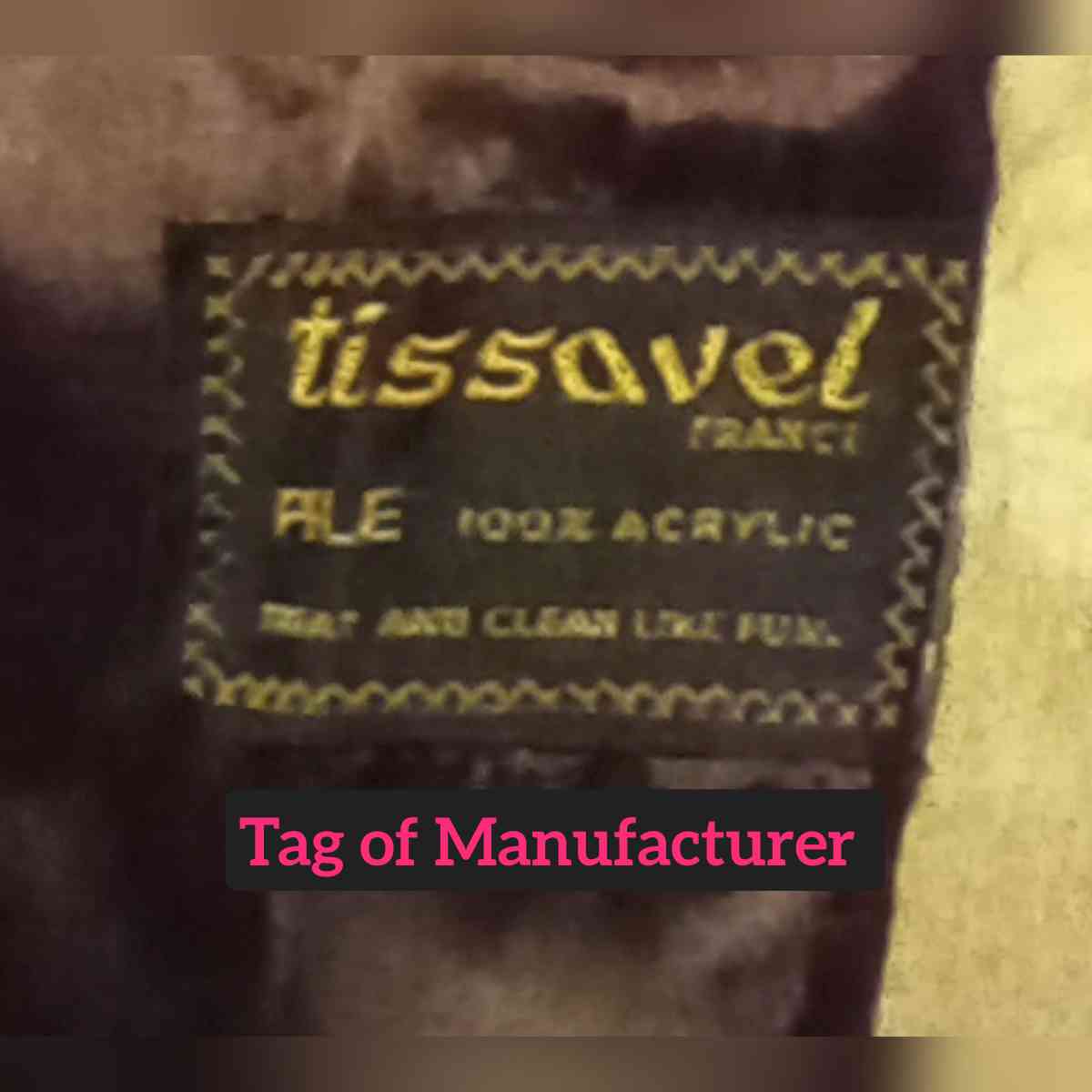 Womens Tissavel France Tan Faux Fur Coat Made in England - Dallas, Texas - FleaMarketBay