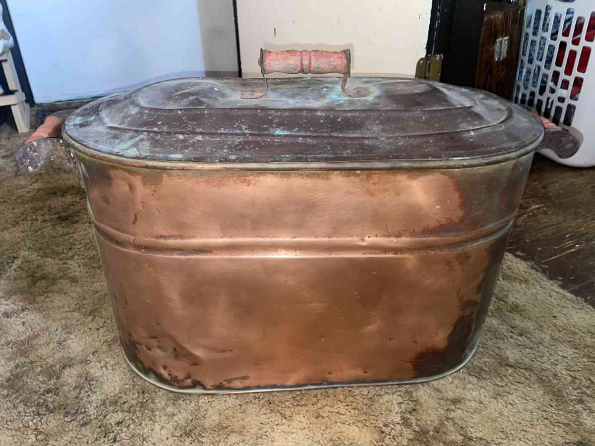 antinque copper boiler basin tub - Wadsworth, Ohio - FleaMarketBay