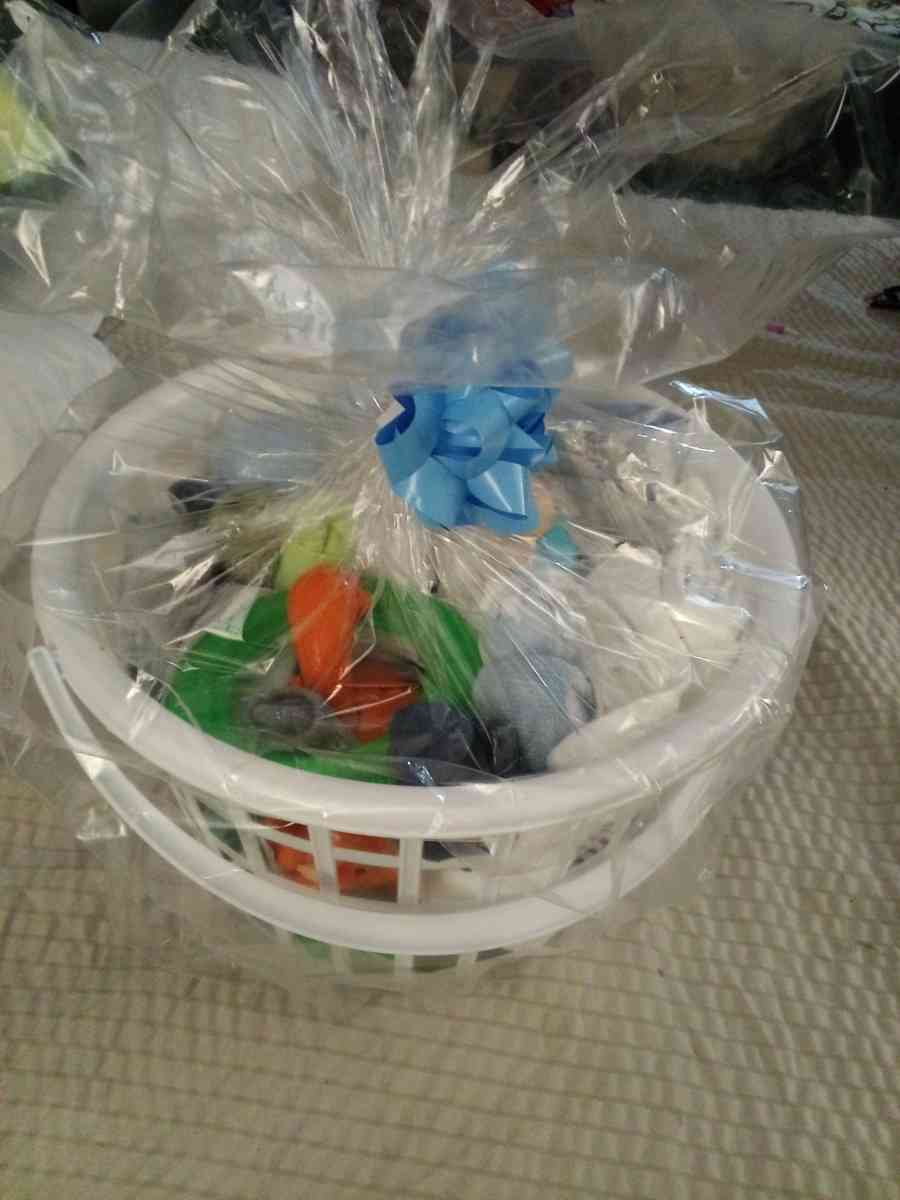 BABY SHOWER LAUNDRY BASKET GIFT FOR A BOY - Hagerstown, Maryland - FleaMarketBay