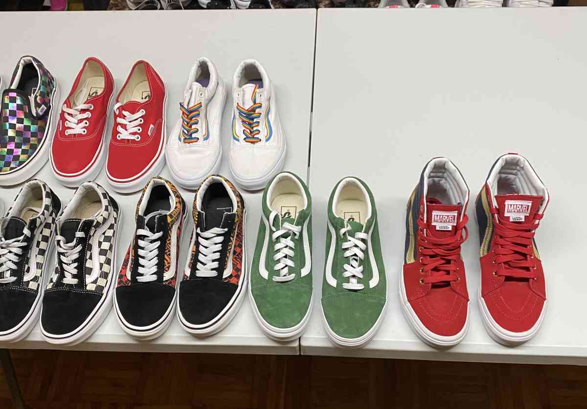 10 Pairs Womens Vans Sneaker Bundle Size 7 - Frederick, Maryland - FleaMarketBay