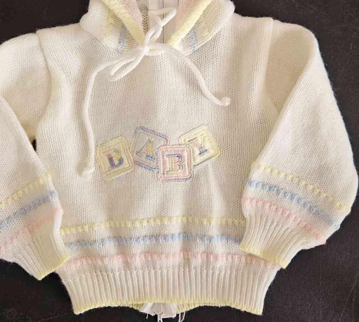 Vintage Childs Sweater Infant - Cleveland, Ohio - FleaMarketBay
