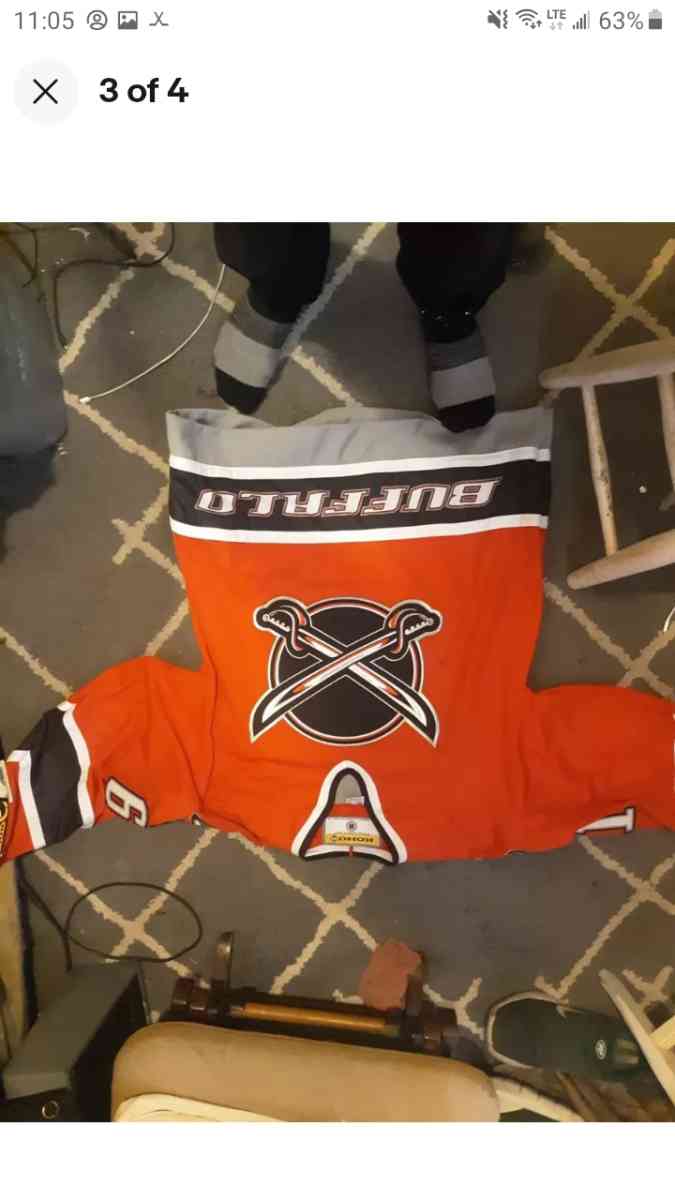 authentic buffalo sabres vintage butterknife Jersey rare - Fredonia, New York - FleaMarketBay