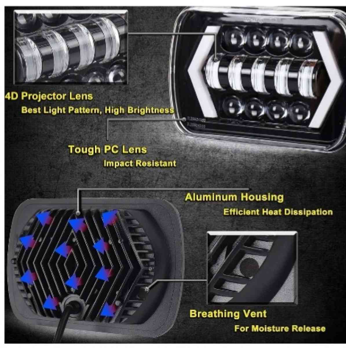 faros led rectangular - Duluth, Georgia - FleaMarketBay