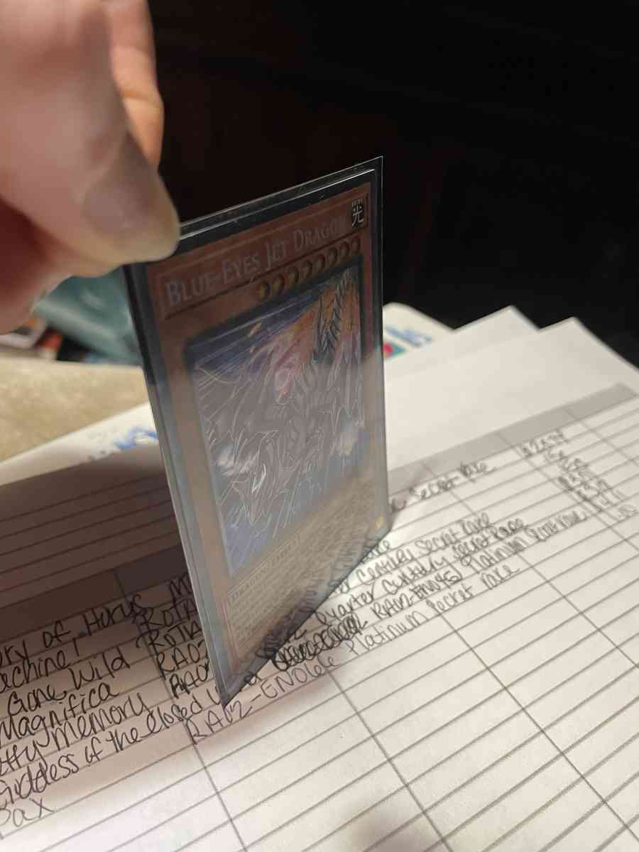 Blue eyes Jet Dragon YUGIOH TRADING CARD - Yazoo City, Mississippi - FleaMarketBay