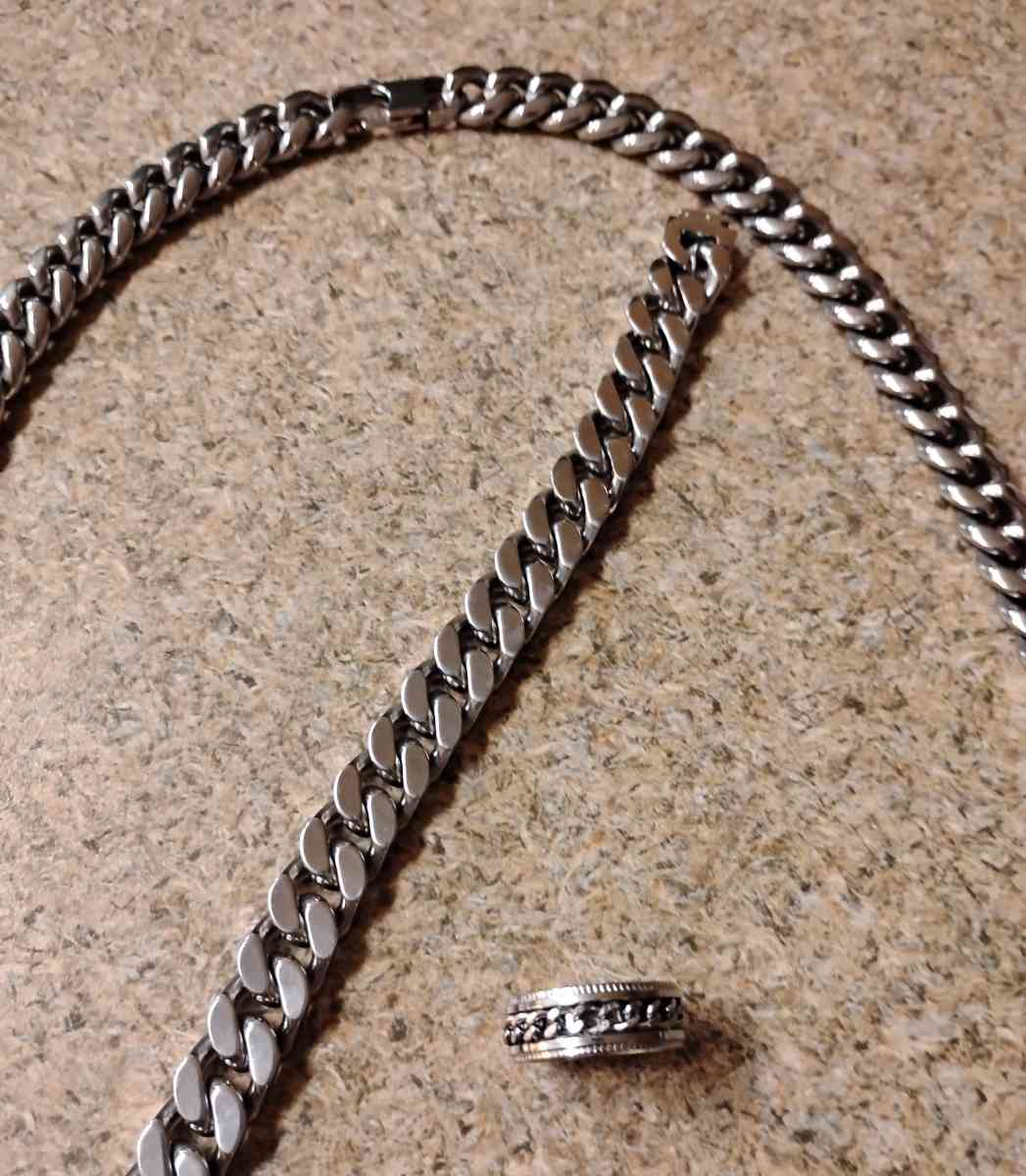 CUBAN LINK HEAVY NECKELESS RING BRACELET