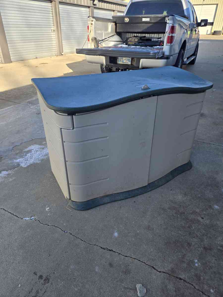 Outside container with lock and key - Jenks, Oklahoma