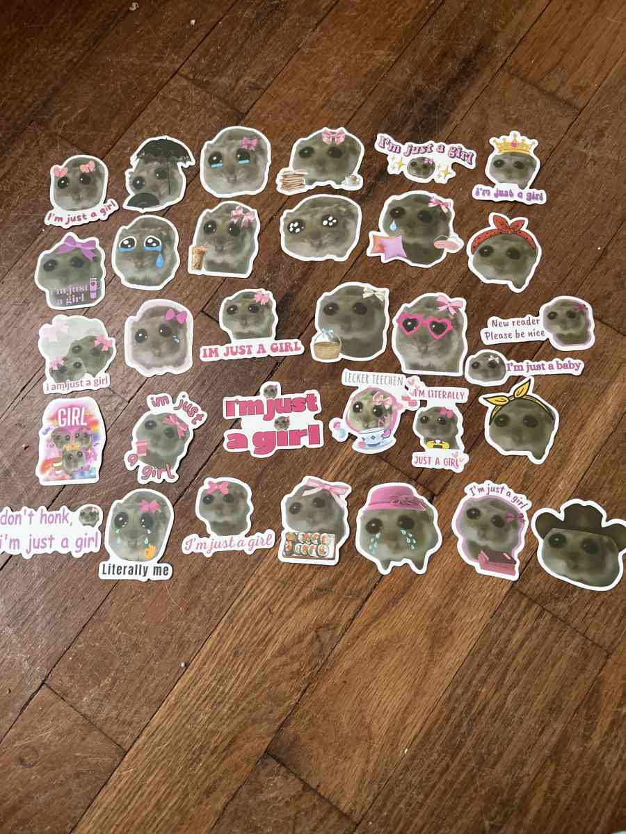 sad hamster stickers - Osage City, Kansas