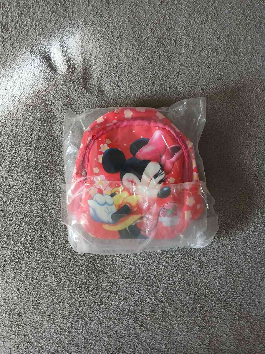 Disney Minnie Mouse 7 Inch Pink Flowal Small Backpack