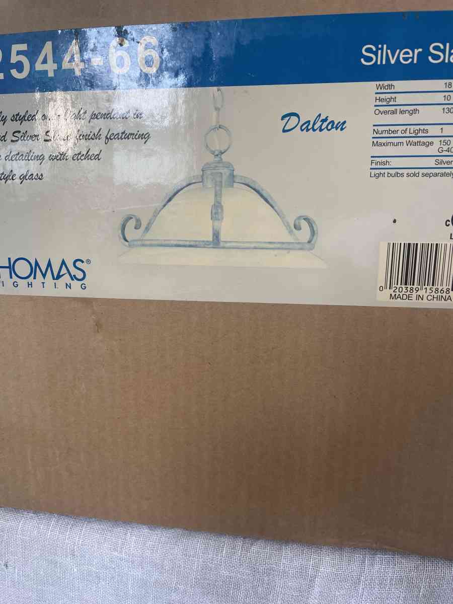 2 Brand New Thomas Lighting Alabaster Pendants - Loughman, Florida - FleaMarketBay