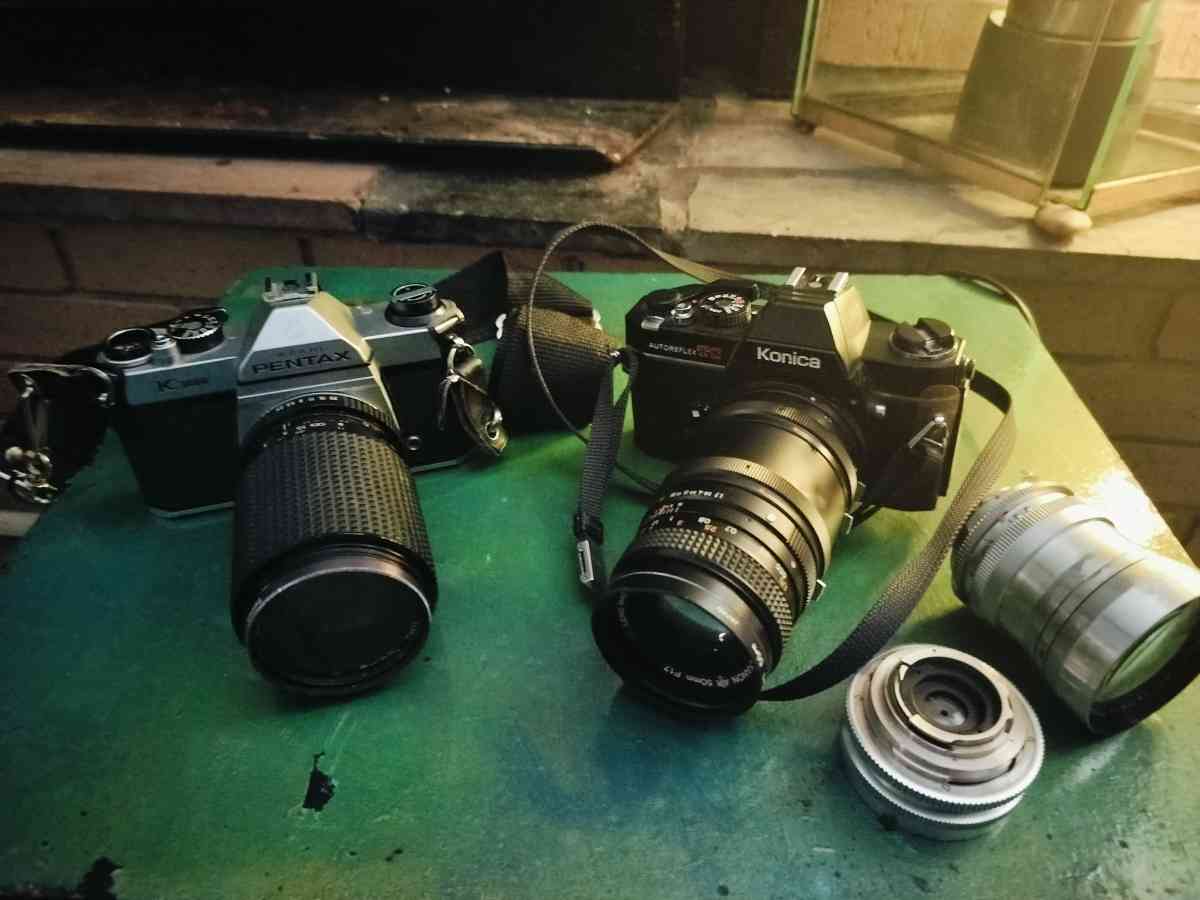 Pentax and Konica 35mm cameras - Springfield, Missouri - FleaMarketBay