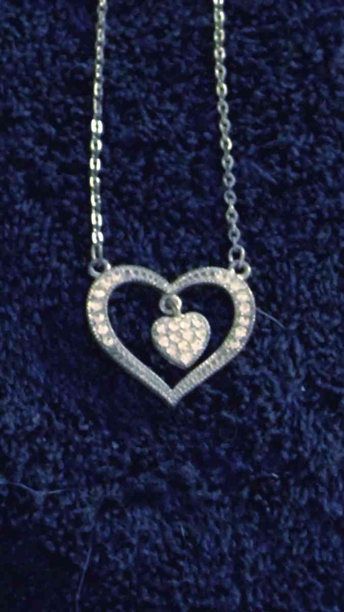 Double Heart Necklace - Greenville, Illinois - FleaMarketBay
