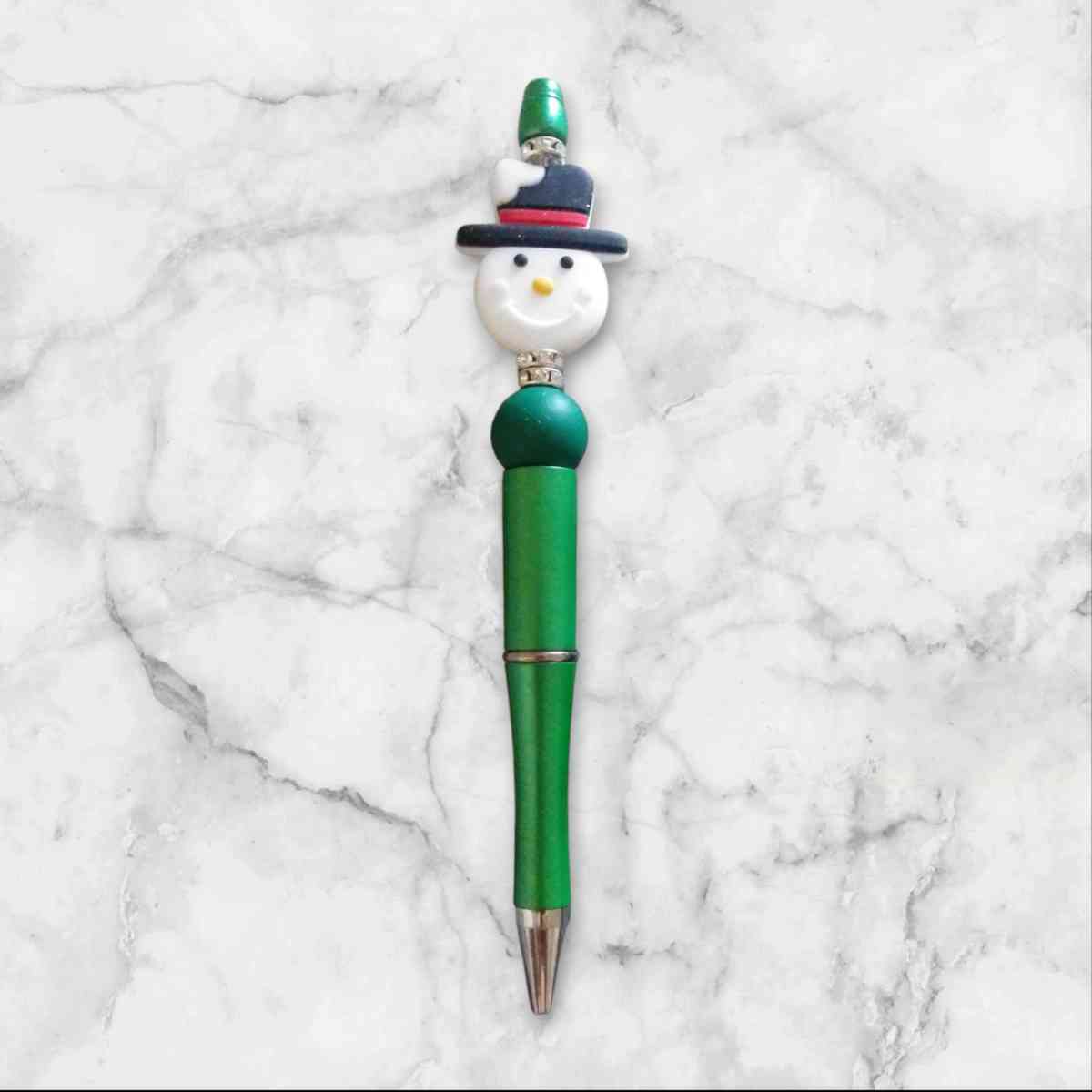 BEADABLE PENS SNOWMAN - Bronx, New York - FleaMarketBay