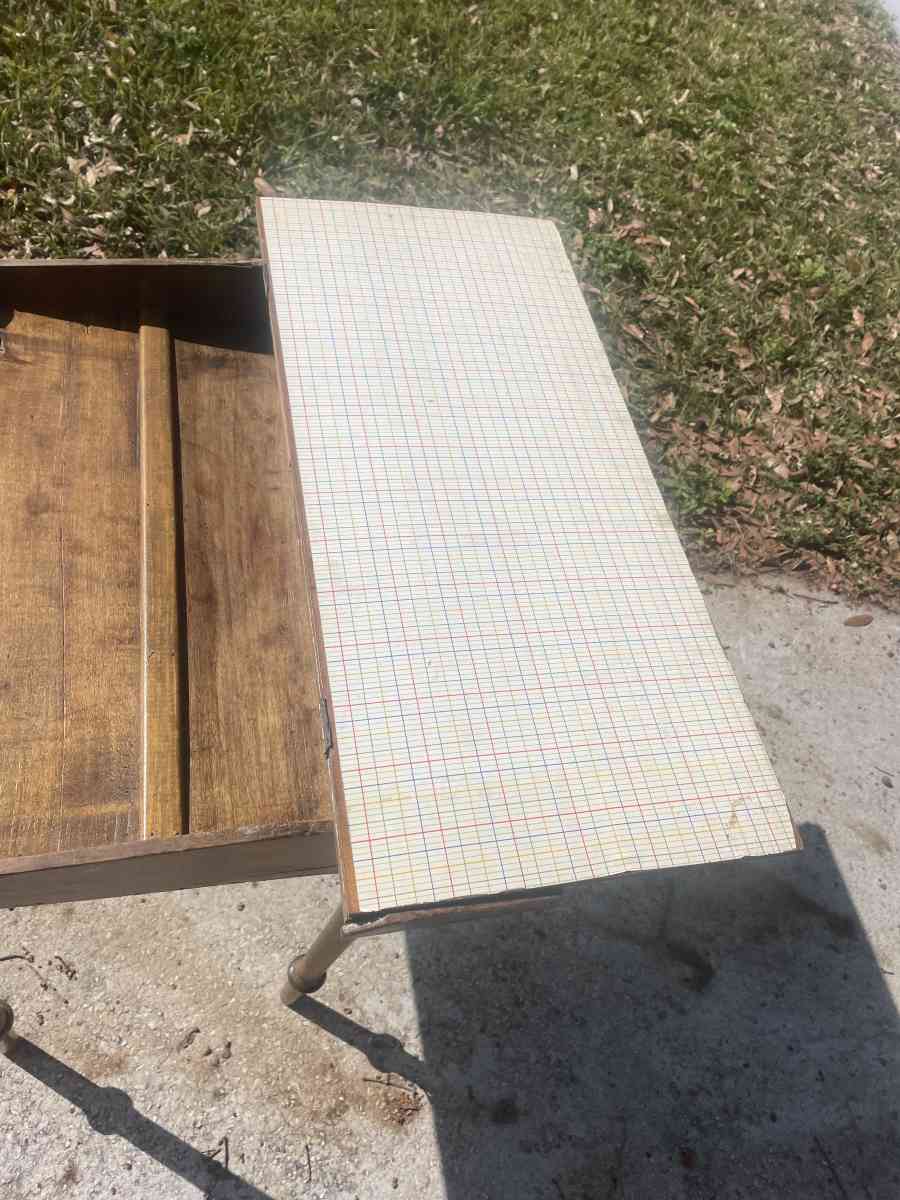 Primitive Hand Painted Art Desk - Loughman, Florida - FleaMarketBay