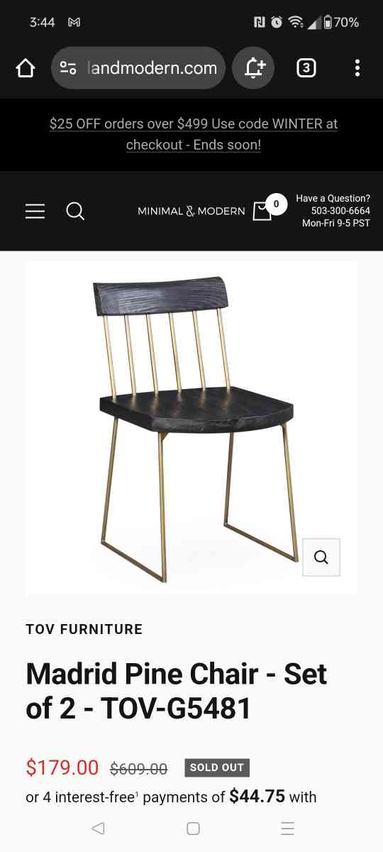 Madrid Pine Chairs - Miami, Florida - FleaMarketBay