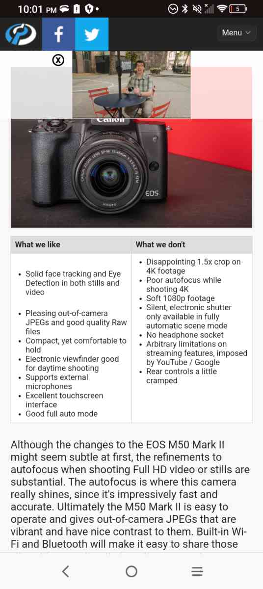 Canon EOS M50 Mark ii mirrorless 4k camera - Valdosta, Georgia - FleaMarketBay